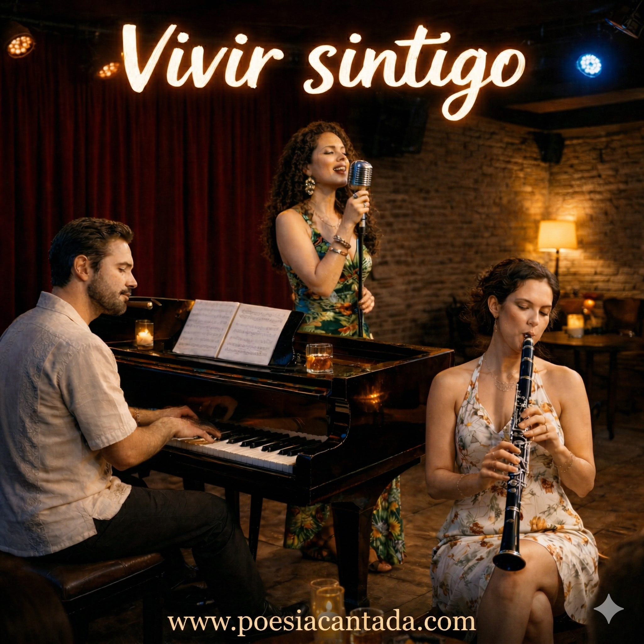 Portada de Vivir sintigo - Guajira Jazz de PoesÍA Cantada